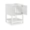 Alaterre Furniture Bennet 3pc Wooden Bathroom Vanity Set - 24-in. L Vanity, 30-in. L Mirror, 25-in. Wall Shelf, White AVAN2400WHAA - alternate 9